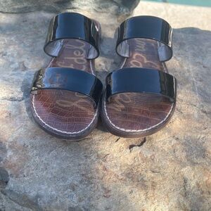 Sam Edelman patent leather slides